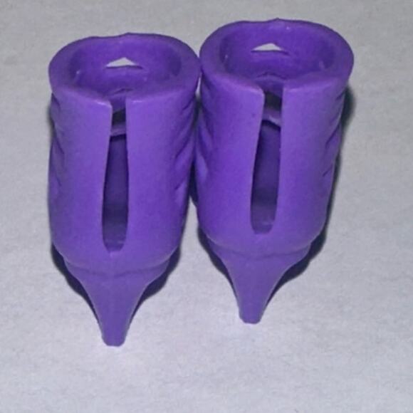 Mattel Barbie Doll Purple Strappy Closed Toe Heels Fashion Accessory Shoes - Picture 3 of 7